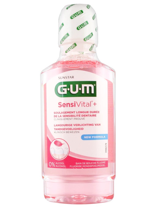 Gum 6081 Butler Sensivital+ Mouthrinse Στοματικό Διάλυμα χωρίς Αλκοόλ 300ml