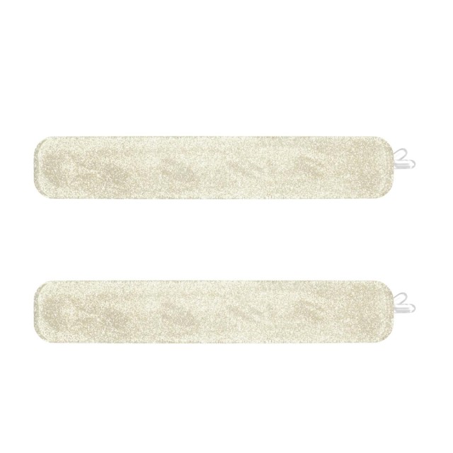 Invisibobble Barrette Time to Shine Glitterally Μπαρέτες Μαλλιών με Χρυσό Glitter 2 Τεμάχια