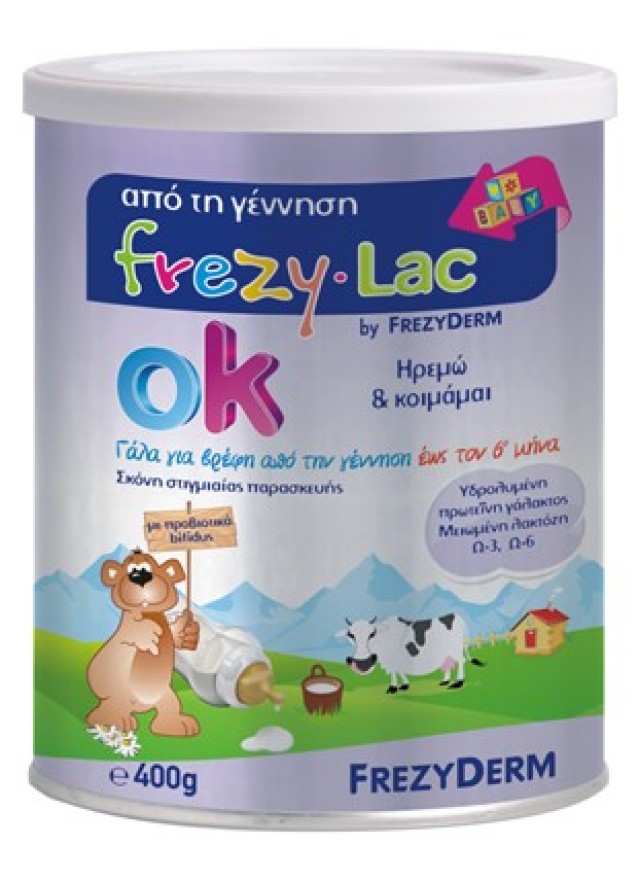 Frezyderm Frezylac OK Βρεφικό Βιολογικό Γάλα για 0-6m+ 400gr