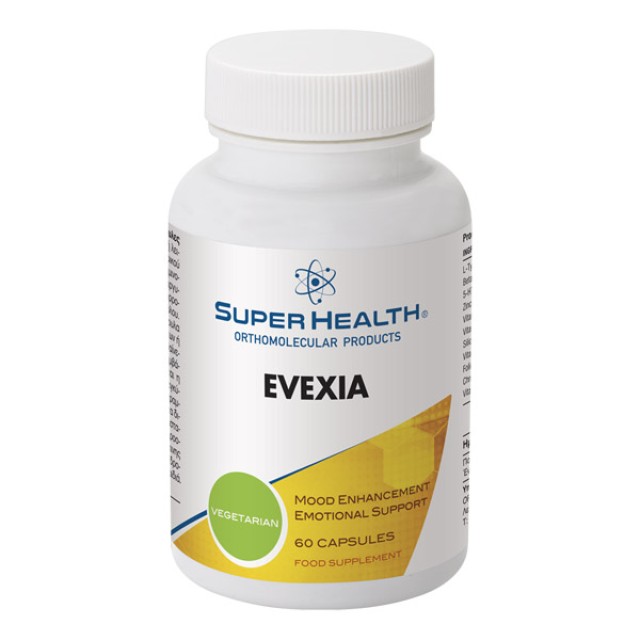 Super Health Evexia Συμπλήρωμα Διατροφής για την Καλή Λειτουργία του Εγκεφάλου & Νευρικού Συστήματος 60 Κάψουλες