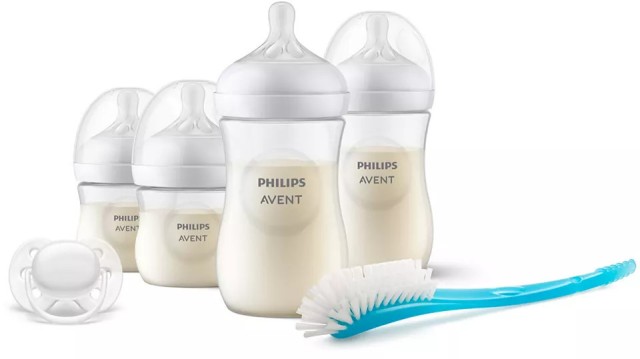 Avent Philips Natural Response Σετ Δώρου Πλαστικά Μπιμπερό & Ultra Soft Πιπίλα για Νεογέννητα 0-6m+ 4 Τεμάχια [SCD838/11]