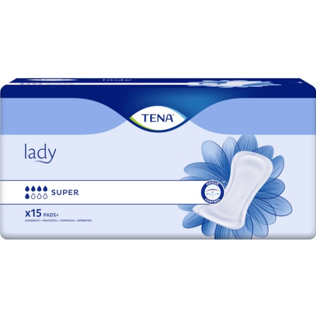 Tena Lady Super Γυναικείες Σερβιέτες Ακράτειας Κανονικής Ροής 5 Σταγόν …