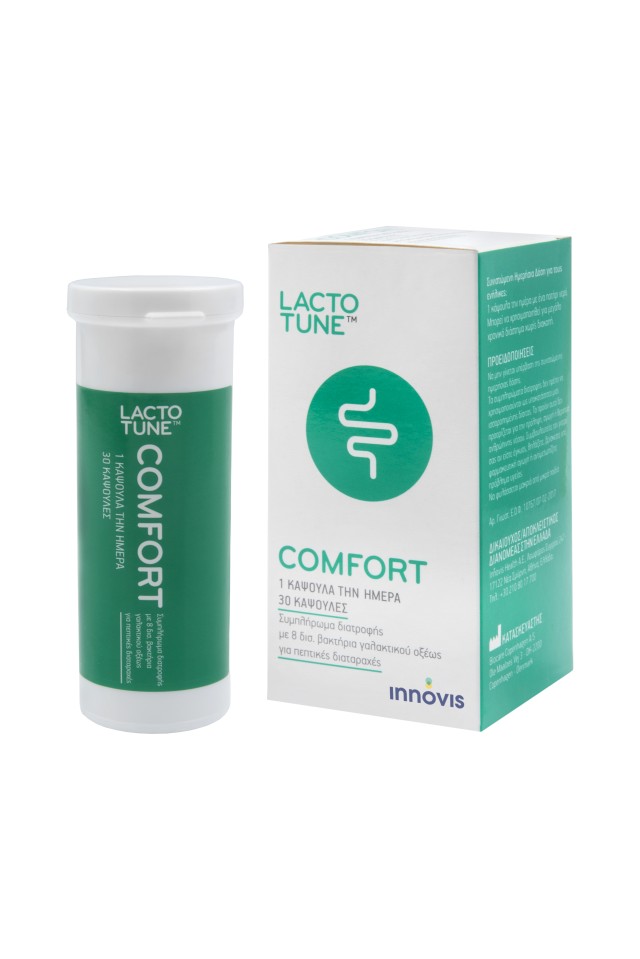 Lactotune Comfort Συμπλήρωμα Διατροφής για την Ανακούφιση των Συμπτωμάτων Συνδρόμου Ευερέθιστου Εντέρου 30 Κάψουλες