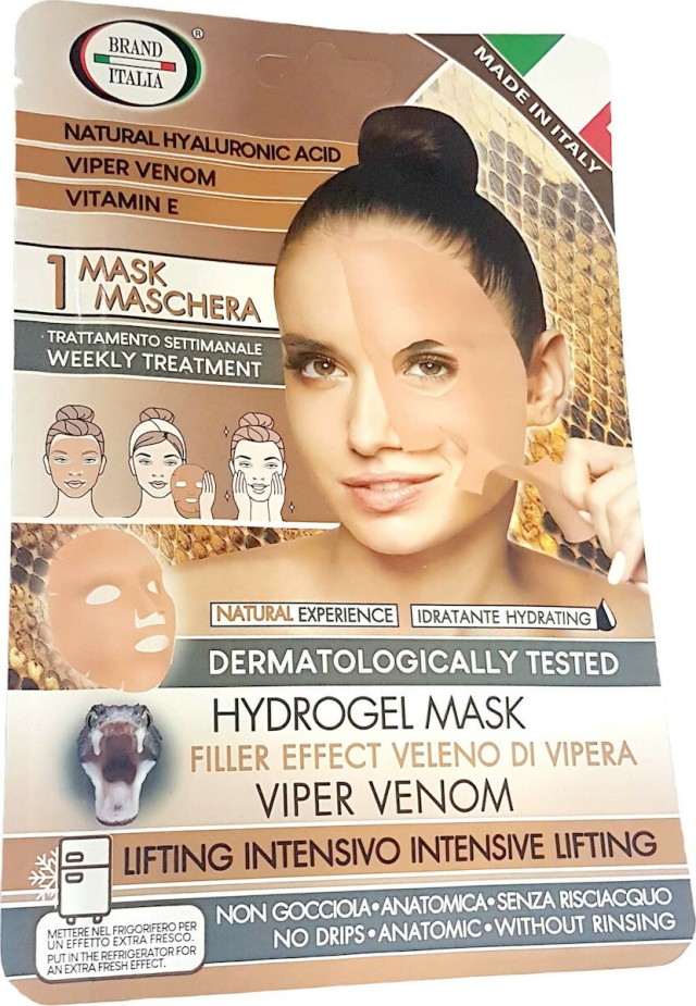 Brand Italia Intensive Lifting Tissue Face Mask With Viper Venom And Hyaluronic Acid Συσφικτική Μάσκα Προσώπου 30gr