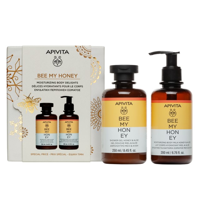 Apivita PROMO Bee my Honey Αφρόλουτρο Μέλι & Αλόη 250ml & Ενυδατικό Γα …