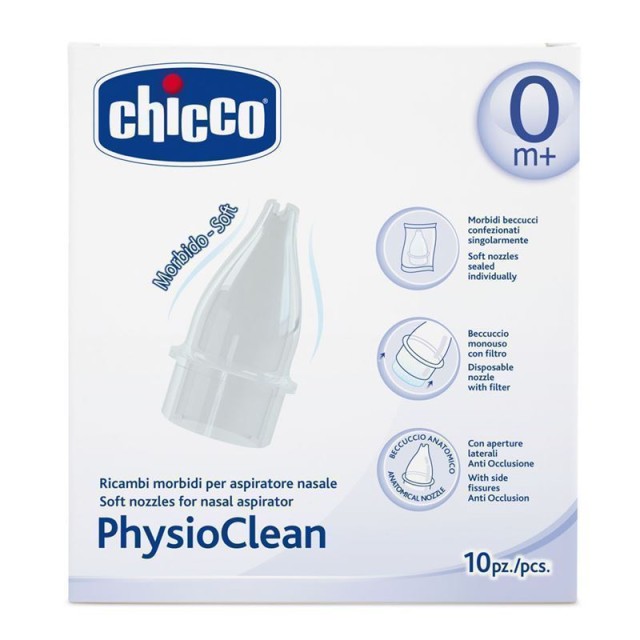 Chicco PhysioClean Ανταλλακτικά Για τον Ρινικό Αναρροφητήρα 10τμχ Chicco PhysioClean Ανταλλακτικά Για τον Ρινικό Αναρροφητήρα 10τμχ