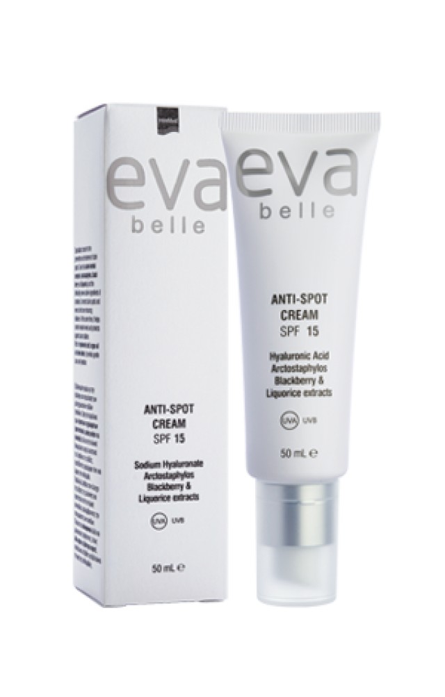 Intermed Eva Belle Anti Spot Cream SPF15 Κρέμα Προσώπου - Λαιμού Κατά των Κηλίδων 50ml