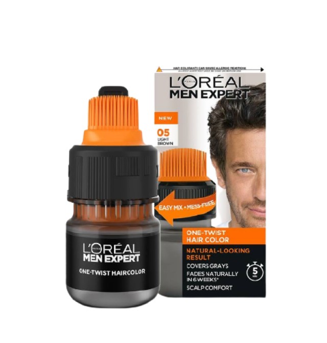 L΄Oreal One Twist Men Expert No5 Light Brown Ανδρική Βαφή Μαλλιών με Ε …