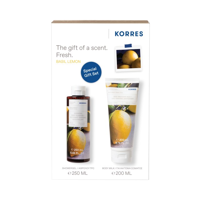 Korres PROMO Renewing Body Cleanser Αφρόλουτρο με Άρωμα Βασιλικό & Λεμ …