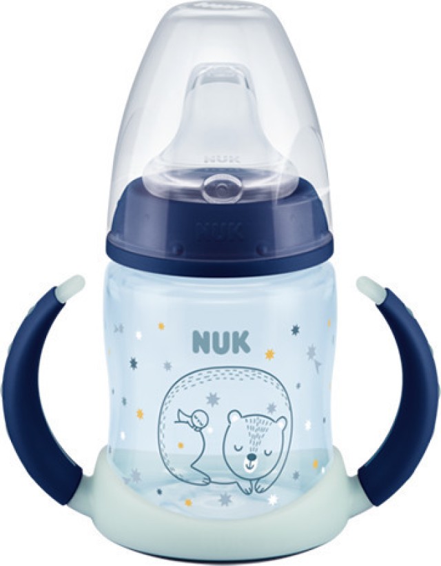 Nuk First Choice Learner Bottle Night Εκπαιδευτικό Ποτηράκι με Ρύγχος Σιλικόνης 6-18m+ 150ml [10.743.910]