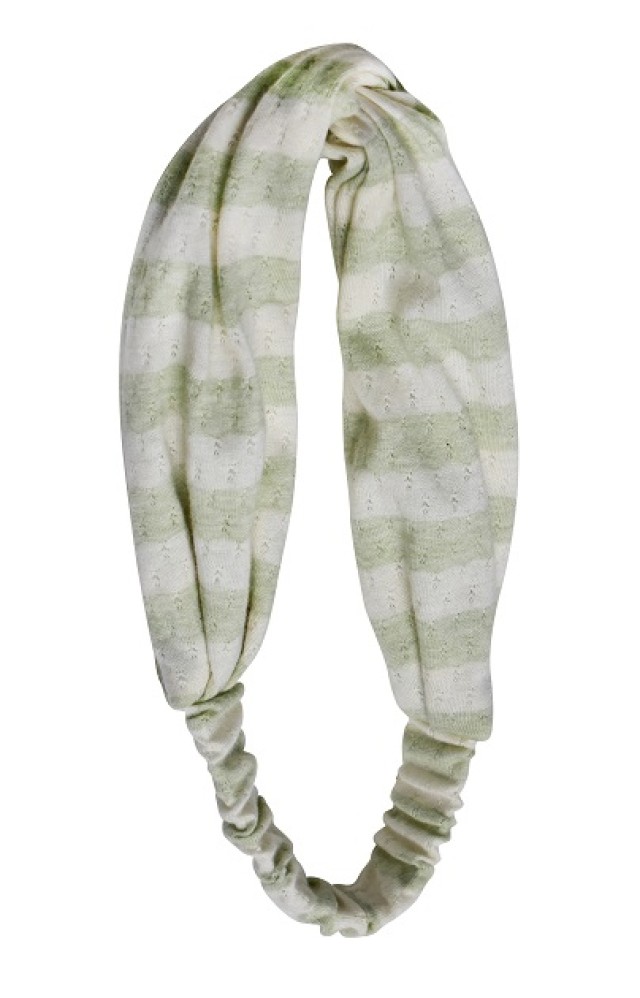 Beter Natural Fiber Organic Cotton Κορδέλα Μαλλιών Εκρού με Πράσινες Ρ …