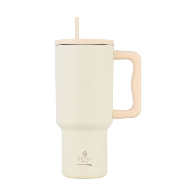 Estia Ποτήρι Θερμός με Καλαμάκι & Λαβή Straw Tumbler XL Save The Aegea … Estia Ποτήρι Θερμός με Καλαμάκι & Λαβή Straw Tumbler XL Save The Aegea …