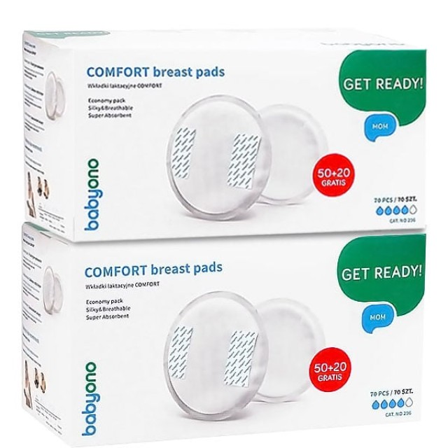BabyOno Comfort Breast Pads Επιθέματα Θηλασμού 100 Τεμάχια + ΔΩΡΟ 40 Τεμάχια