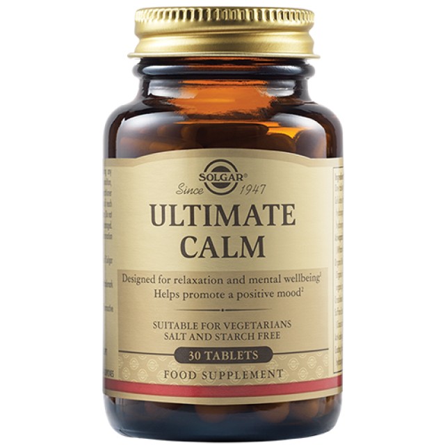 Solgar Ultimate Calm για την Μείωση των Επιπέδων του Άγχους 30 Ταμπλέτ …