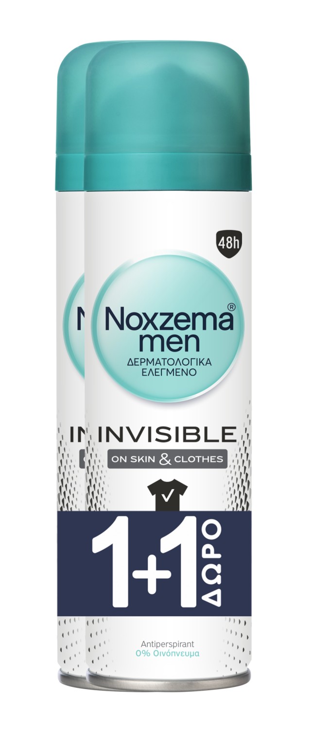 Noxzema Men PROMO Invisible Spray Ανδρικό Αποσμητικό 48ωρης Προστασίας …