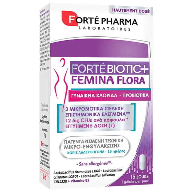 Forte Pharma Fortebiotic+ Femina Flora για τη Διατήρηση Χλωριδικής Ισο …