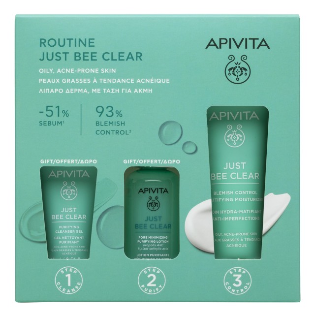 Apivita PROMO Just Bee Clear Blemish Control Mattifying Moisturizer Κρ &hellip;