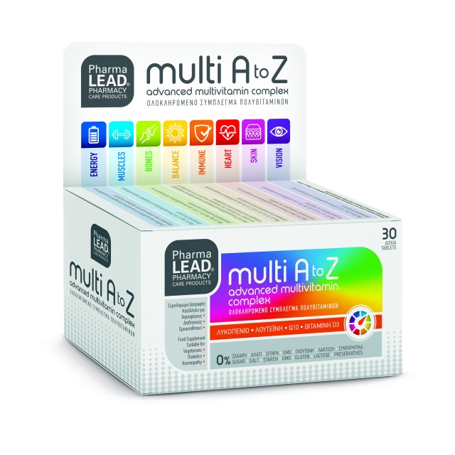 PharmaLead Multi A To Z Συμπλήρωμα Διατροφής Πολυβιταμινών 30 Δισκία