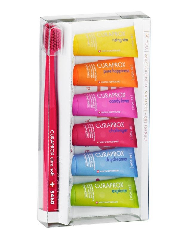 Curaprox SET Be You Six Taste Pack One Formula Toothpastes 6 Pieces [73320699]