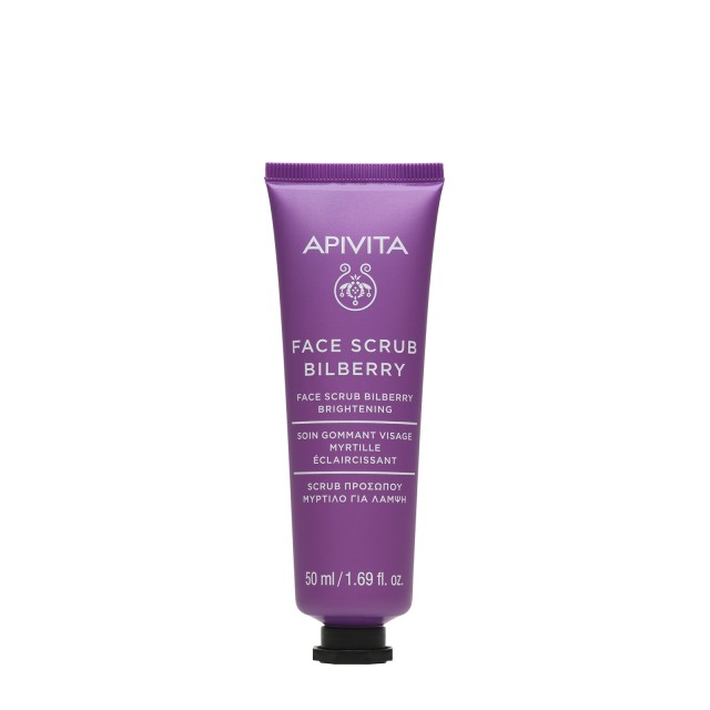 Apivita Face Scrub With Bilberry Κρέμα Απολέπισης για Λάμψη με Μύρτιλλ …