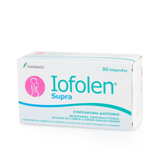 ITF Iofolen Supra Συμπλήρωμα Διατροφής για την Περίοδο της Εγκυμοσύνης και Γαλουχίας 30 Κάψουλες