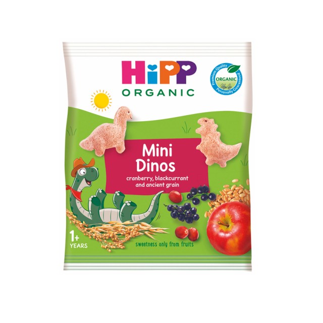 HiPP BIO Mini Δεινοσαυράκια από το 1ο Έτος Βιολογικά Σνακ 30gr HiPP BIO Mini Δεινοσαυράκια από το 1ο Έτος Βιολογικά Σνακ 30gr