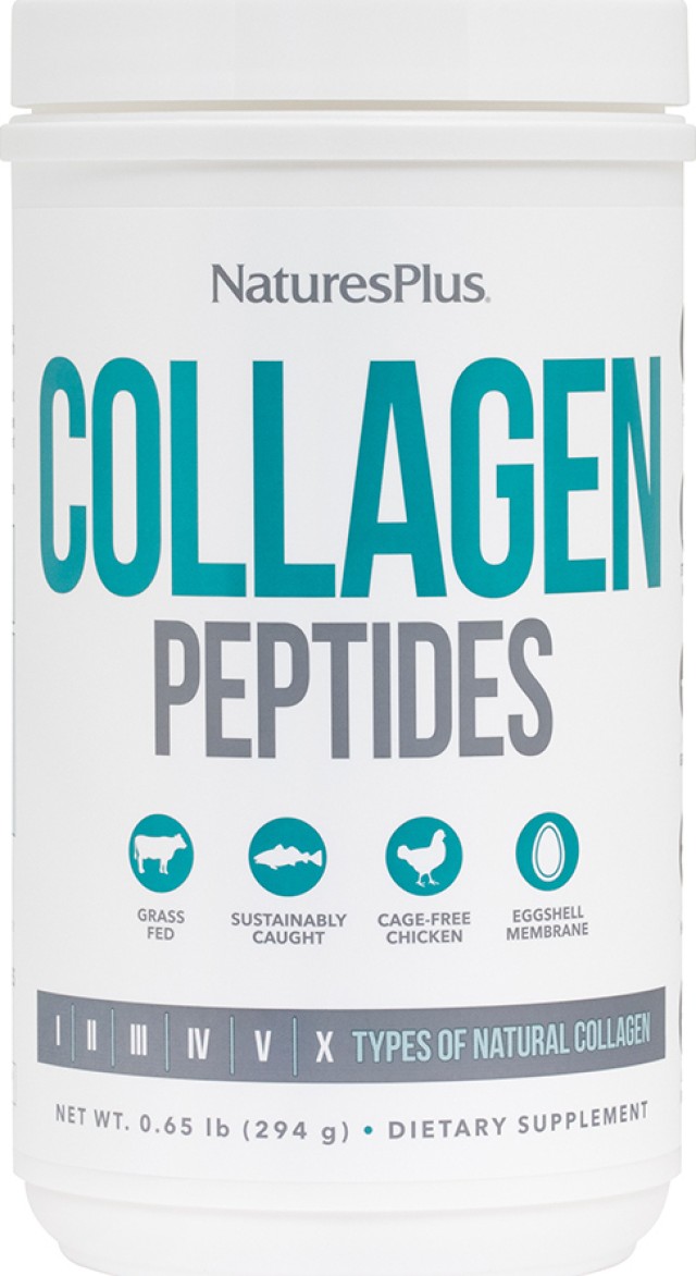 Natures Plus Collagen Peptides Συμπλήρωμα Διατροφής με Πεπτίδια Κολλαγόνου σε Μορφή Σκόνης 294gr