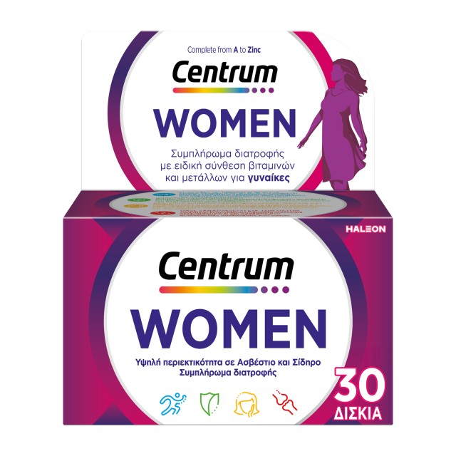 Centrum Women, Multivitamin Specially Designed for Women 30 Tablets
