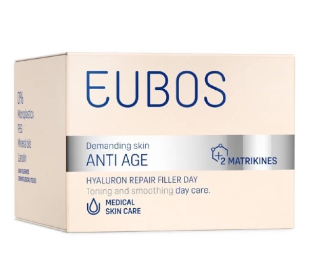 Eubos Hyaluron Repair & Filler Day Cream Αντιγηραντική Κρέμα Προσώπου 50ml
