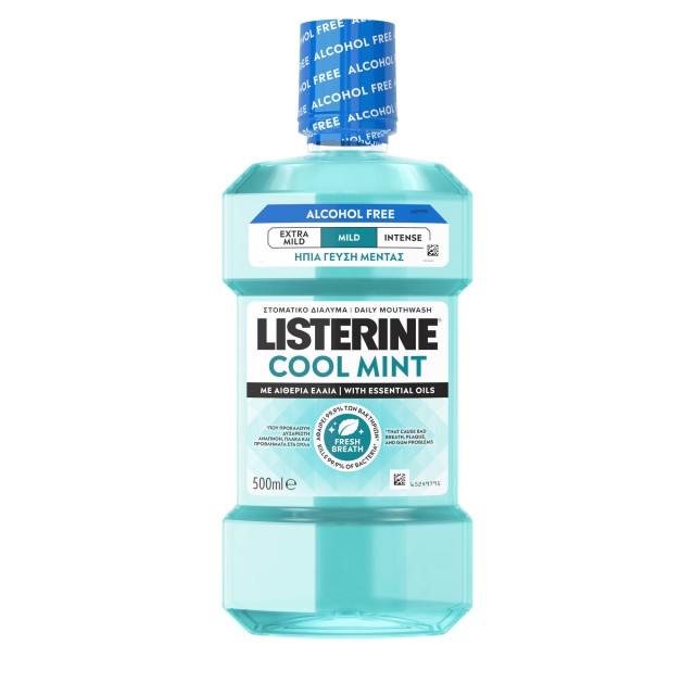 Listerine® Cool Mint Mild Στοματικό Διάλυμα με Ήπια Γεύση 500ml Listerine® Cool Mint Mild Στοματικό Διάλυμα με Ήπια Γεύση 500ml