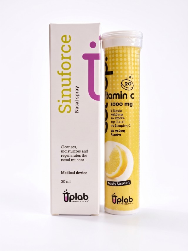Uplab Sinuforce Nasal Spray, 30ml + Δώρο Getup Vitamin C 1000mg Με … Uplab Sinuforce Nasal Spray, 30ml + Δώρο Getup Vitamin C 1000mg Με …