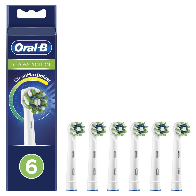 Oral B Cross Action Ανταλλακτικές Κεφαλές Ηλεκτρικής Οδοντόβουρτσας 6 … Oral B Cross Action Ανταλλακτικές Κεφαλές Ηλεκτρικής Οδοντόβουρτσας 6 …