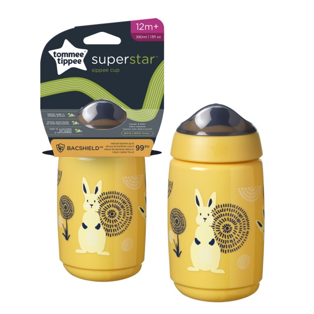 Tommee - Tippee Superstar Sippee Cup Παιδικό Κύπελλο με Σκληρό Στόμιο Μουσταρδί για 12m+ Χωρίς Λαβές 390ml Tommee - Tippee Superstar Sippee Cup Παιδικό Κύπελλο με Σκληρό Στόμιο …