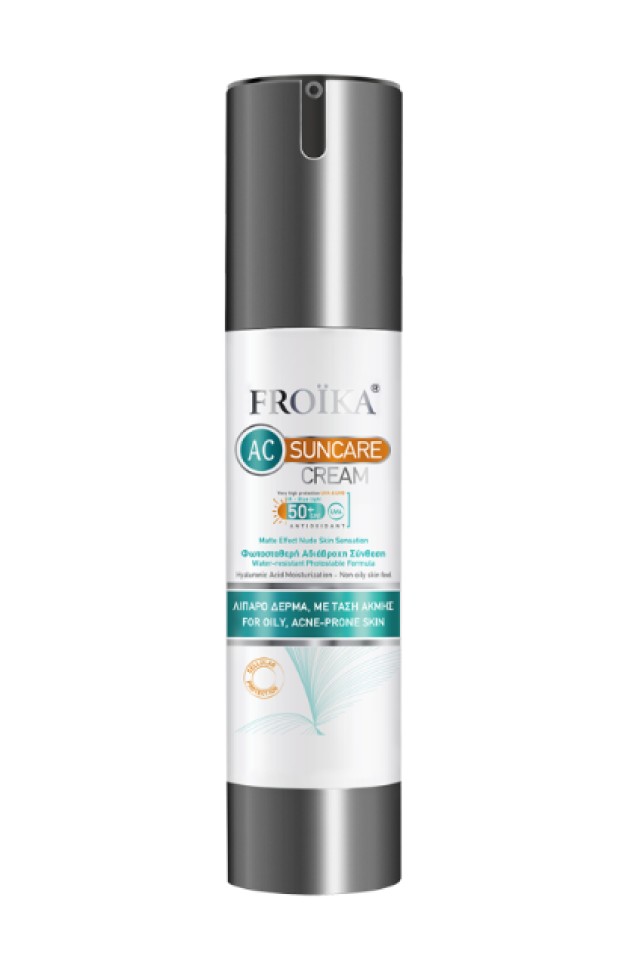 Froika Suncare AC Cream SPF50+ Αντηλιακή Κρέμα Προσώπου Κατά της &hellip;
