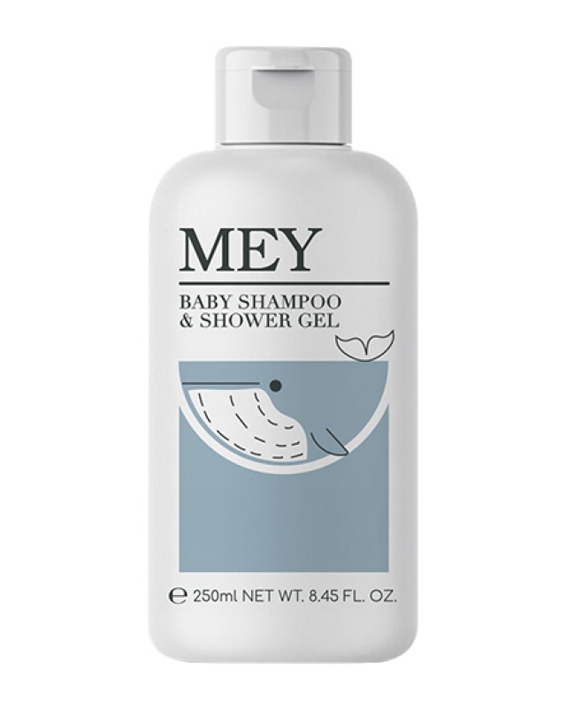 Mey Baby Shampoo & Shower Gel Παιδικό Απαλό 2 σε 1 Σαμπουάν & Αφρόλουτρο 250ml