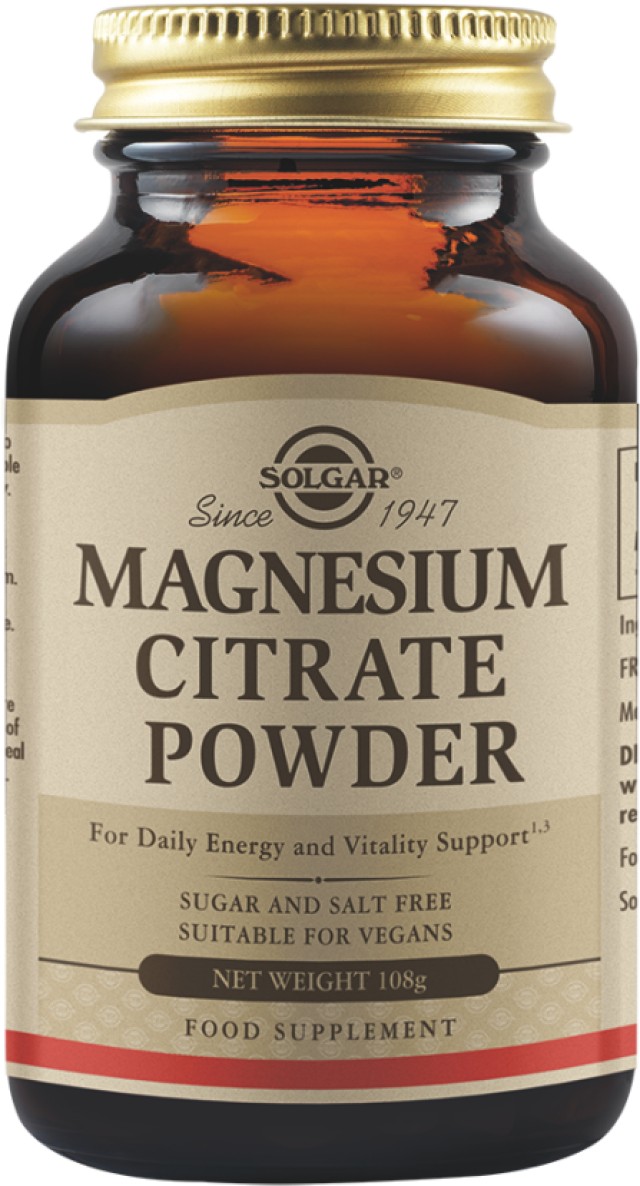 Solgar Magnesium Citrate Powder Συμπλήρωμα Διατροφής με Κιτρικό Μαγνήσ … Solgar Magnesium Citrate Powder Συμπλήρωμα Διατροφής με Κιτρικό Μαγνήσ …
