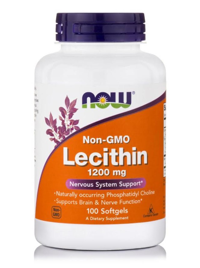 Now Foods Lecithin 1200mg Συμπλήρωμα Διατροφής Λεκιθίνης για τον Έλεγχο του Βάρους 100 Μαλακές Κάψουλες