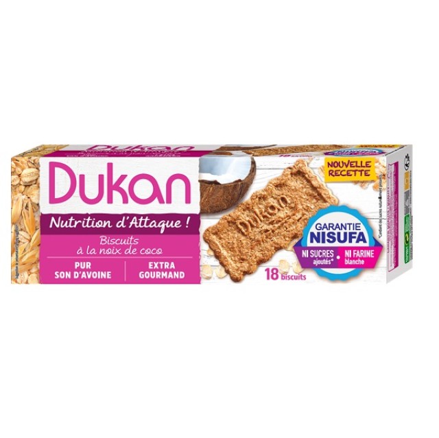 Dukan Expert Dukan Μπισκότα Βρώμης με Γεύση Καρύδα 225gr