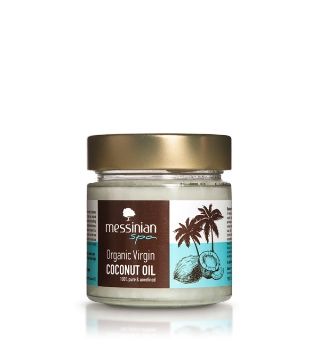 Messinian Spa Organic Virgin Coconut Oil Βιολογικό Έλαιο Καρύδας Ψυχρής Πίεσης 190ml