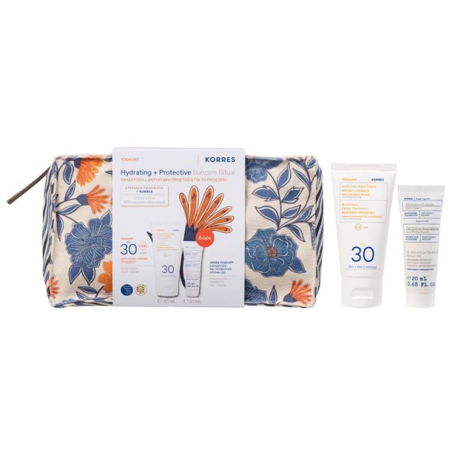 Korres PROMO Yoghurt SPF30 Γιαούρτι Αντηλιακή Κρέμα Προσώπου 50ml & Pr …