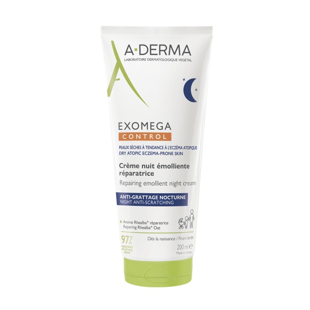 A-Derma Exomega Control Επανορθωτική Μαλακτική Κρέμα Νυκτός Προσώπου & …