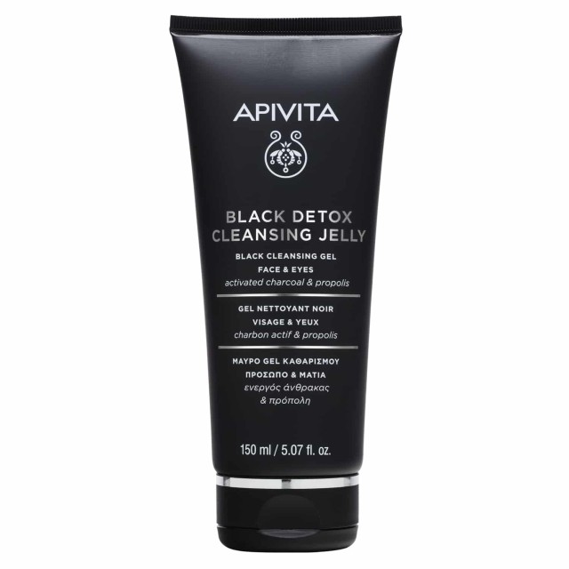 Apivita Black Detox Cleansing Jelly Face & Eyes Gel Καθαρισμού Προσώπο …