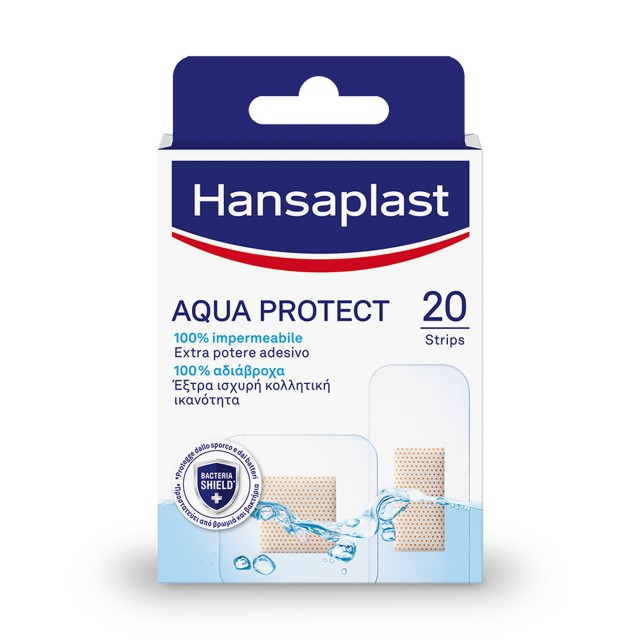 Hansaplast Aqua Protect Αδιάβροχα Αυτοκόλλητα Επιθέματα 20 Τεμάχια