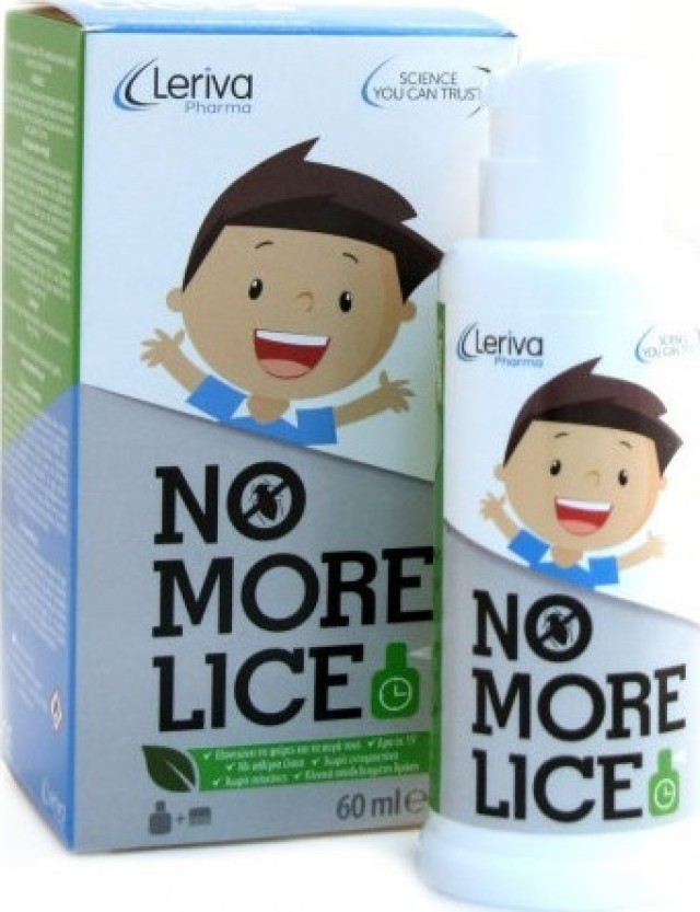 Leriva No More Lice Αντιφθειρική Lotion με 100% Φυσικά Συστατικά με Δώρο το Χτενάκι 60ml