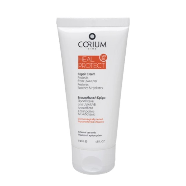Corium Line Heal Protect Repair Cream Επανορθωτική Κρέμα SPF50, 50ml Corium Line Heal Protect Repair Cream Επανορθωτική Κρέμα SPF50, 50ml