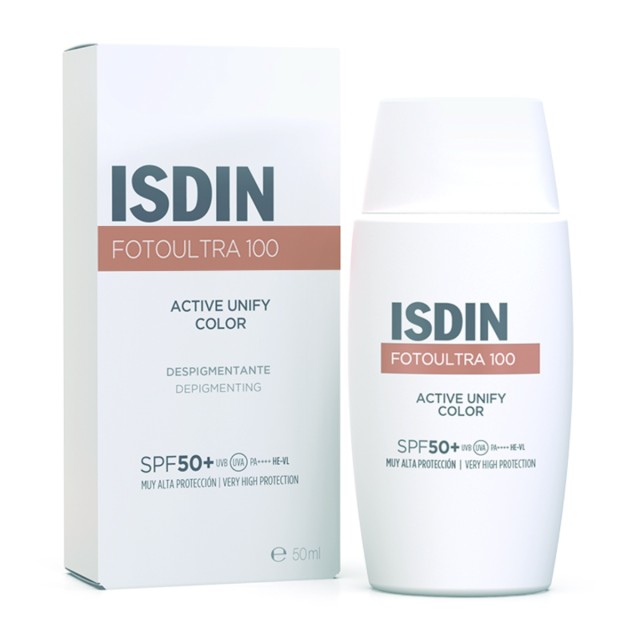 Isdin FotoUltra 100 Active Unify Fusion Color Fluid SPF50+ Συμβάλλει σ … Isdin FotoUltra 100 Active Unify Fusion Color Fluid SPF50+ Συμβάλλει σ …
