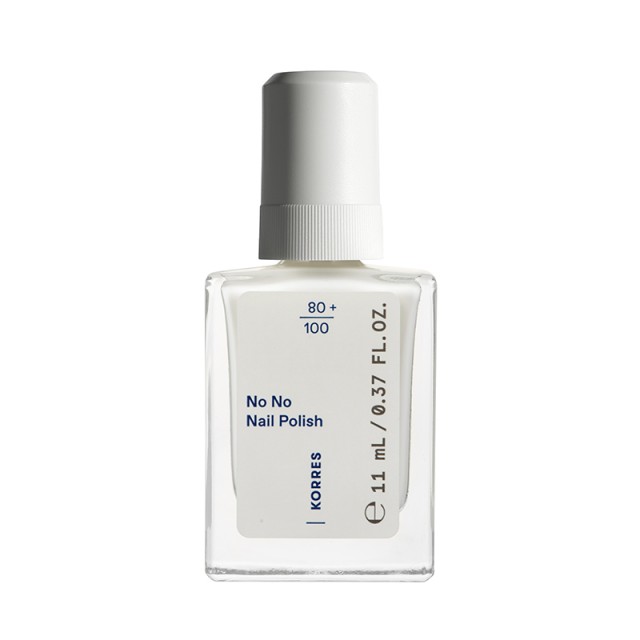 Korres No No Nail Polish 02 Milky White Βερνίκι Νυχιών 11ml