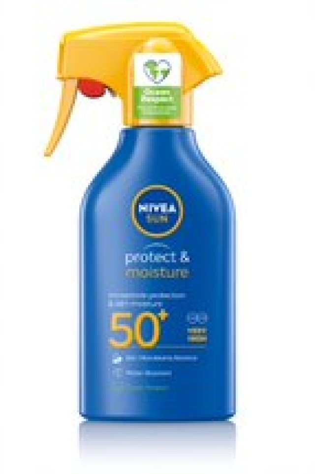 Nivea Sun Protect & Moisture SPF50+ Trigger Spray Αντηλιακό Γαλάκτωμα Σώματος & 48ωρη Ενυδάτωση 270ml
