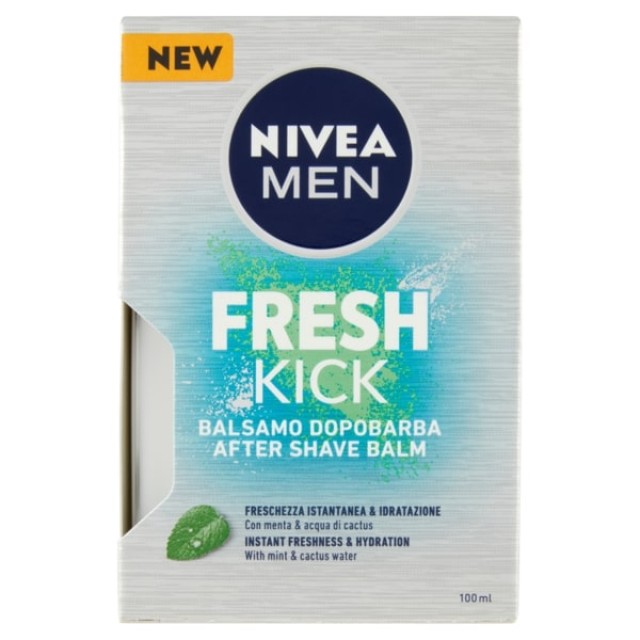 Nivea Men Fresh Kick After Shave Ενυδατικό Balm για Μετά το Ξύρισμα με Εκχυλίσματα Μέντας 100ml