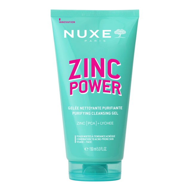 Nuxe Zinc Power Purifying Cleansing Gel Καθαρισμού Προσώπου Κατά των Α …